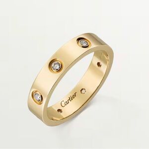 Cartier Yellow Gold Band with Diamonds (have all certifications documents)